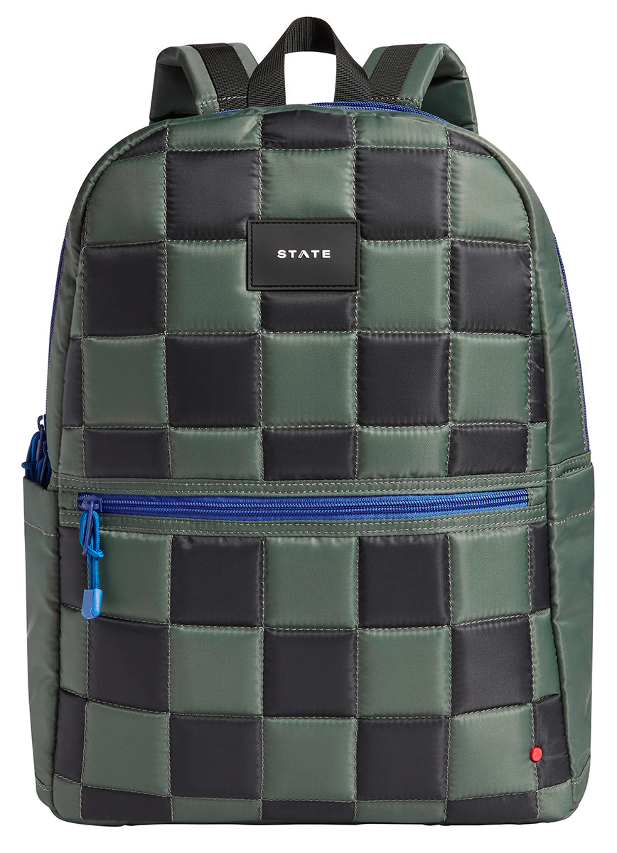 State Bags Kane Kids Large Backpack - Metallic Puffer Checkerboard