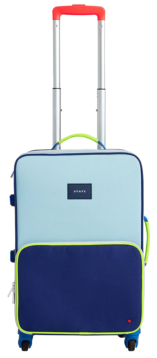 State Bags Logan Suitcase - Navy / Neon