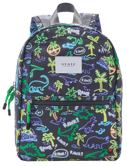 State Bags Mini Kane Kids Backpack - Neon Dino