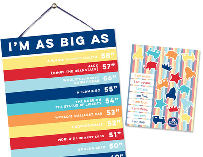 Sticky Bellies Happy Heights Growth Chart - Boy