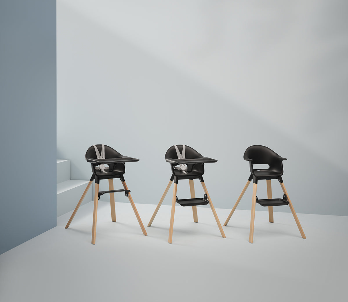 Stokke Clikk High Chair - Black Natural