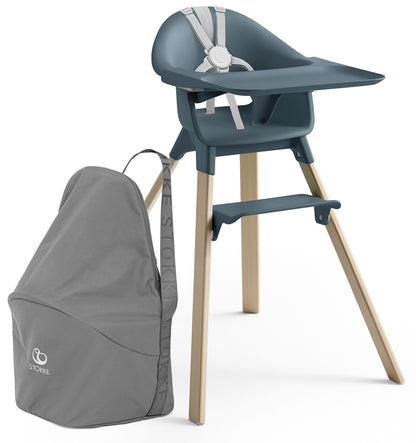 Stokke Clikk High Chair Travel Bundle - Fjord Blue