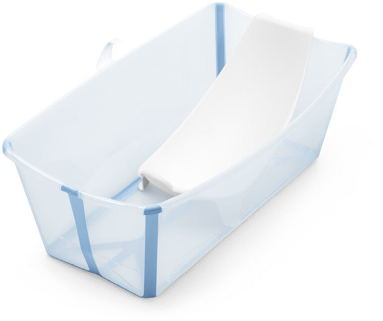 Stokke Flexi Bath Heat Sensitive Tub + Newborn Support - Ocean Blue