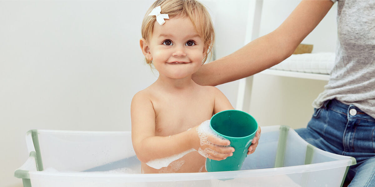 Stokke Flexi Bath X-Large Heat Sensitive - Transparent Green