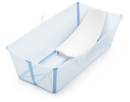 Stokke Flexi Bath X-Large Heat Sensitive Tub + Newborn Support - Ocean Blue