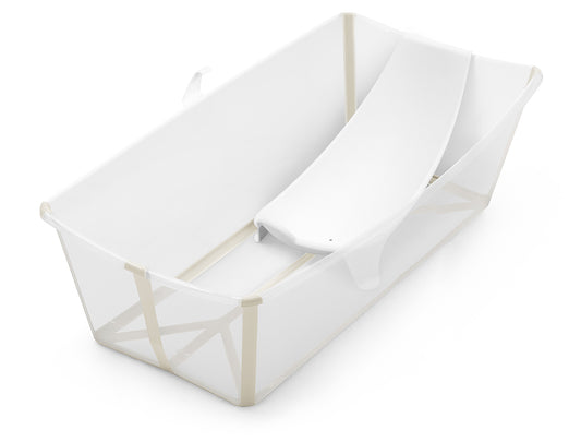 Stokke Flexi Bath X-Large Heat Sensitive Tub + Newborn Support - Sandy Beige