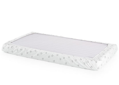 Stokke Home Bed Fitted Sheets - White/Mono Bear