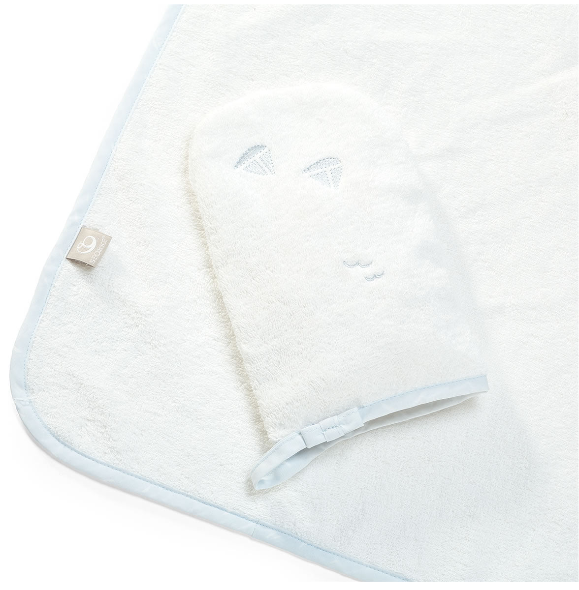 Stokke Hooded Towel - Blue Sea