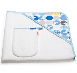 Stokke Hooded Towel - Silhouette Blue