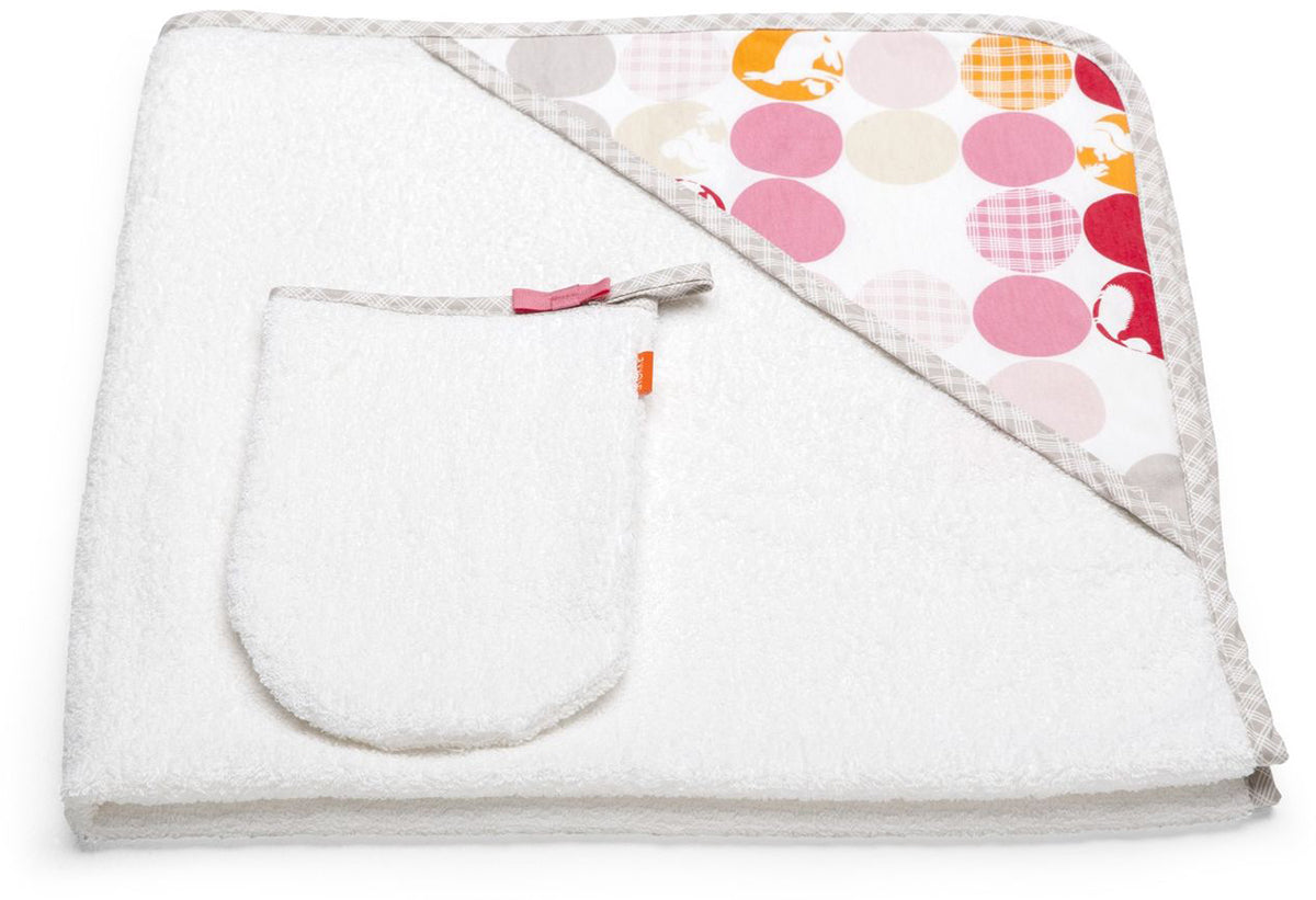 Stokke Hooded Towel - Silhouette Pink