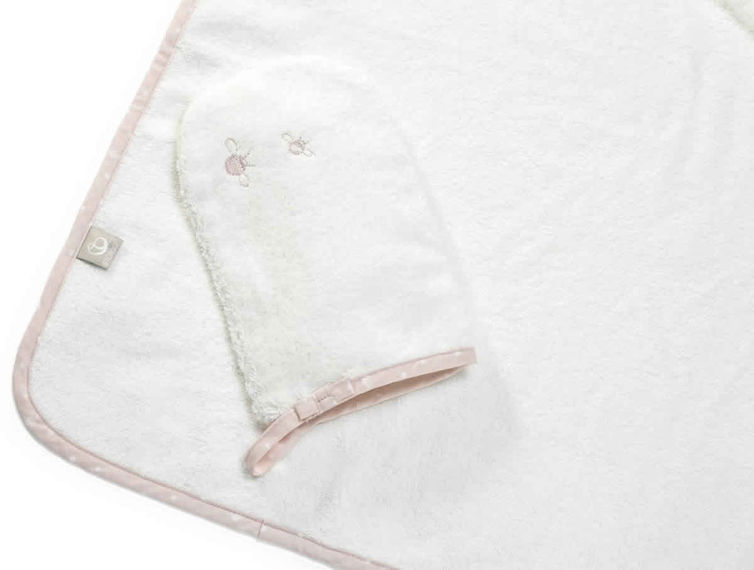 Stokke Hooded Towel - Pink Bee