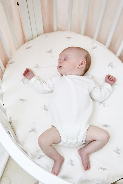 Stokke Sleepi Mini Fitted Sheet by Pehr - Stork