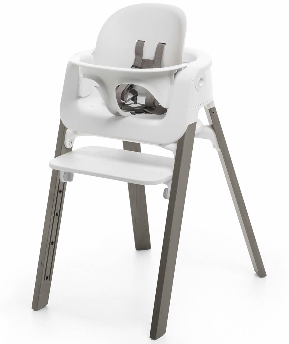 Stokke Steps High Chair - White/Hazy Grey