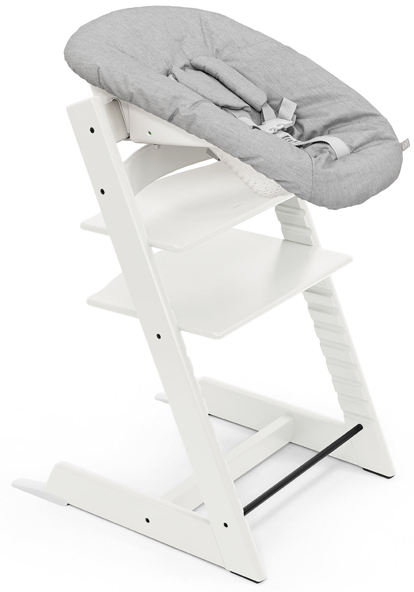 Stokke Tripp Trapp Chair + Newborn Set Bundle - White