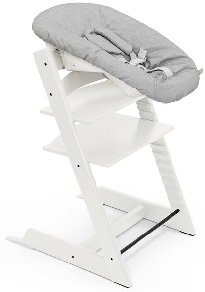 Stokke Tripp Trapp Chair + Newborn Set Bundle - White