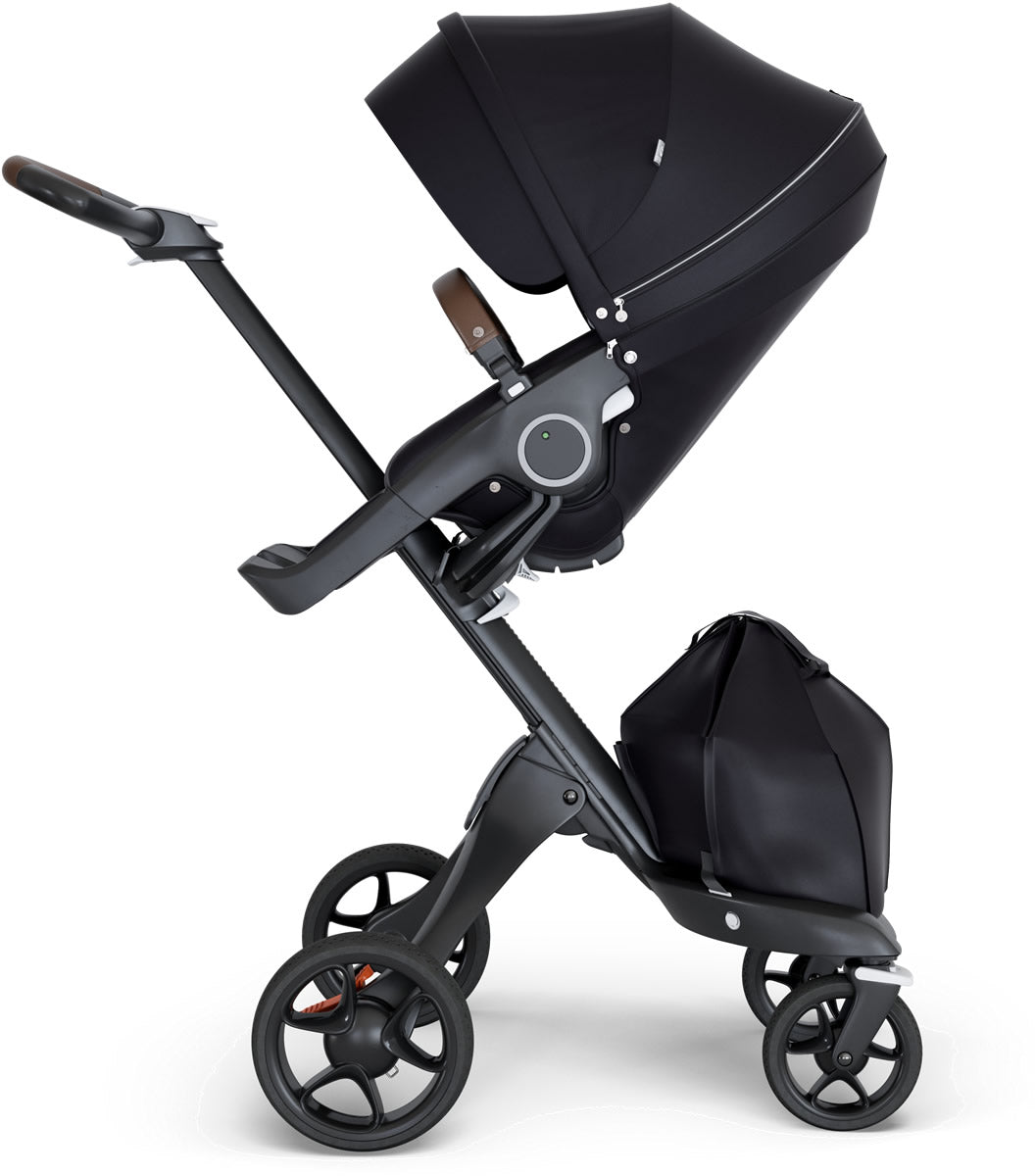 Stokke Xplory 2018 Stroller - Black/Black/Brown