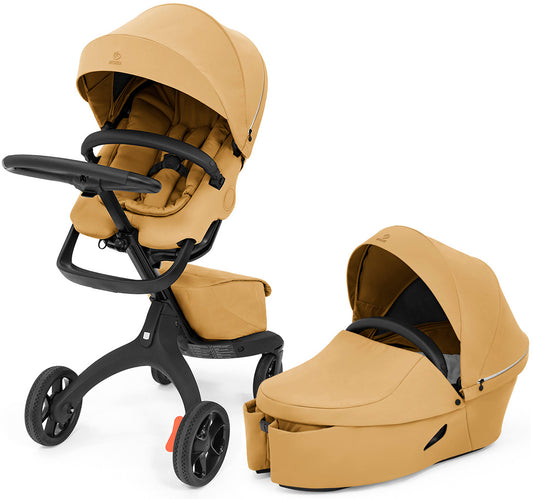 Stokke Xplory X Stroller + Carry Cot Bundle - Golden Yellow