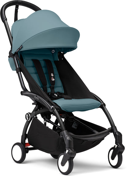 Stokke YOYO3 Ultra Compact 6+ Stroller (One Box) - Black / Aqua