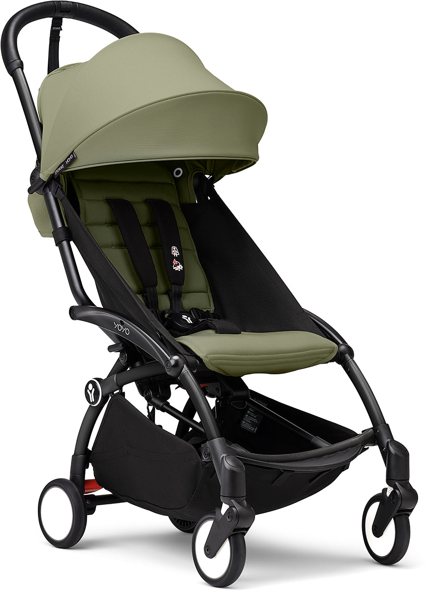 Stokke YOYO3 Ultra Compact 6+ Stroller (One Box) - Black / Olive