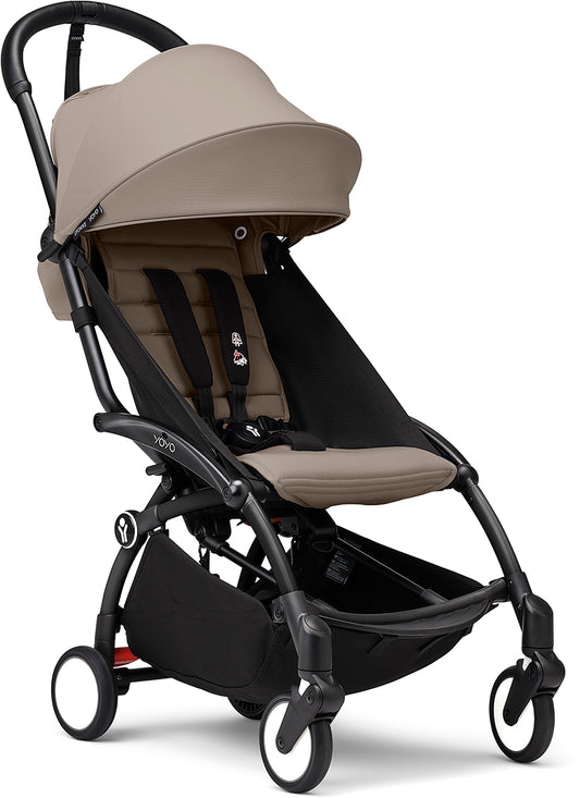 Stokke YOYO3 Ultra Compact 6+ Stroller (One Box) - Black / Taupe