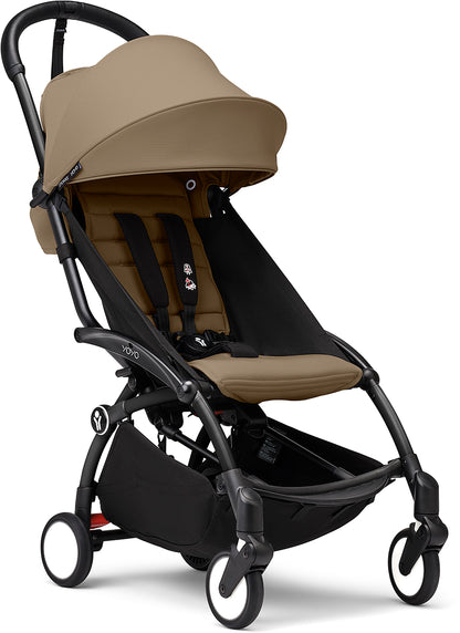 Stokke YOYO3 Ultra Compact 6+ Stroller (One Box) - Black / Toffee