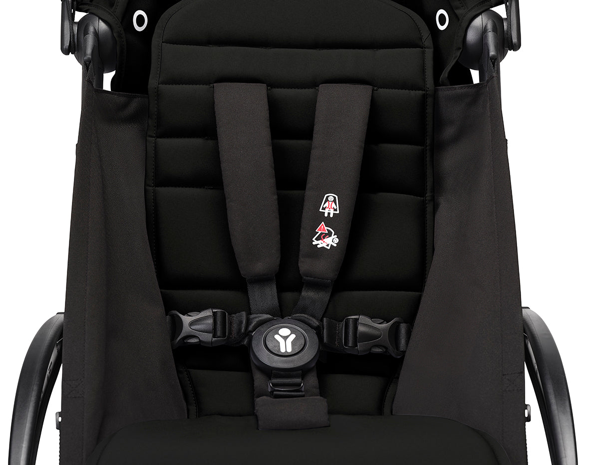 Stokke YOYO3 Ultra Compact Complete 0+/6+ Stroller + Car Seat Adapter (One Box) - Black / Black