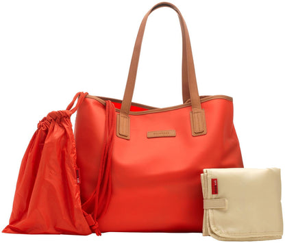 Storksak Ariel Tote Diaper Bag - Coral