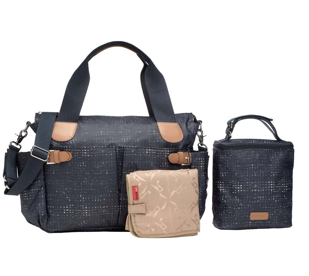 Storksak Kay Diaper Bag - Crosshatch Navy