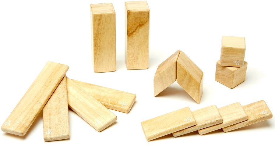 Tegu 14 Piece Magnetic Blocks Set - Natural