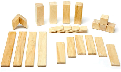 Tegu 24 Piece Magnetic Blocks Set - Natural