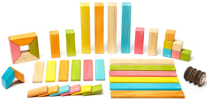 Tegu 42 Piece Magnetic Blocks Set - Tegu Tints