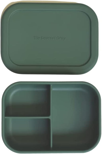 The Dearest Grey Silicone Bento Box - Emerald