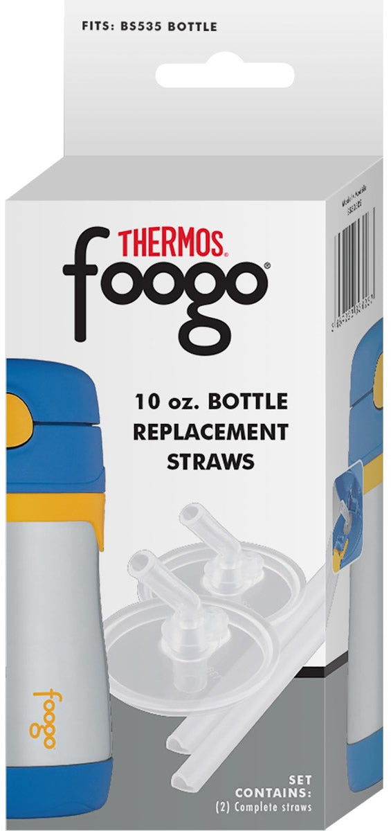 Thermos Foogo 10oz Stainless Steel Bottle Replacement Straws 2-Pack