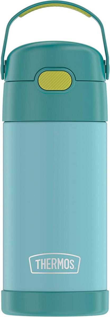 Thermos FUNtainer Vacuum Insulated Stainless Steel Straw Water Bottle, 12oz - Blue / Green