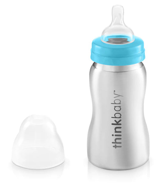 ThinkBaby Bottle of Steel, 9oz - Light Blue