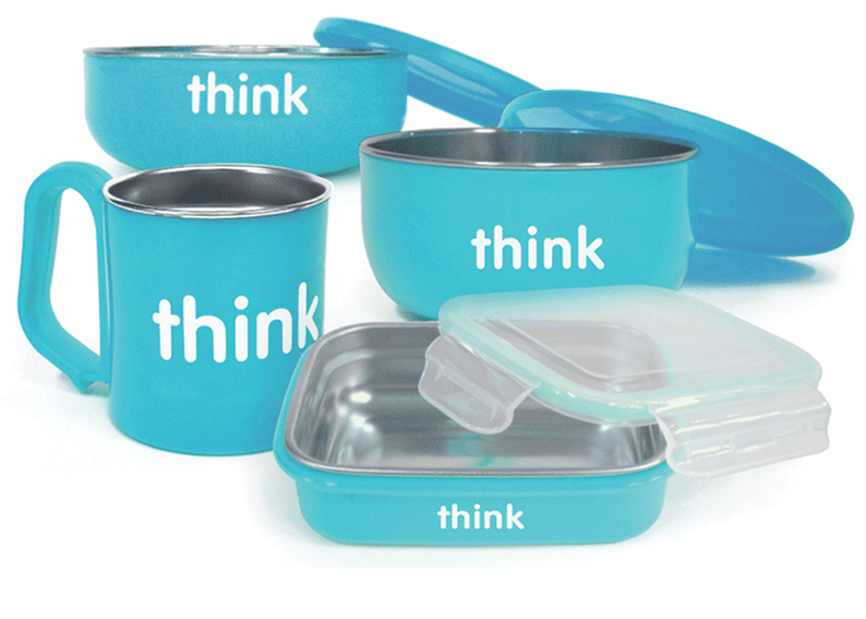 ThinkBaby The Complete BPA Free Feeding Set - Light Blue