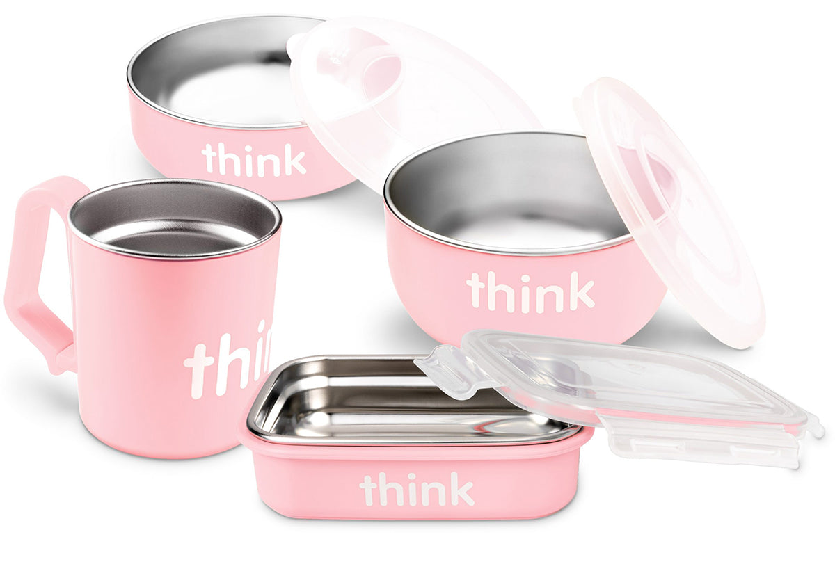 ThinkBaby The Complete BPA Free Feeding Set - Pink