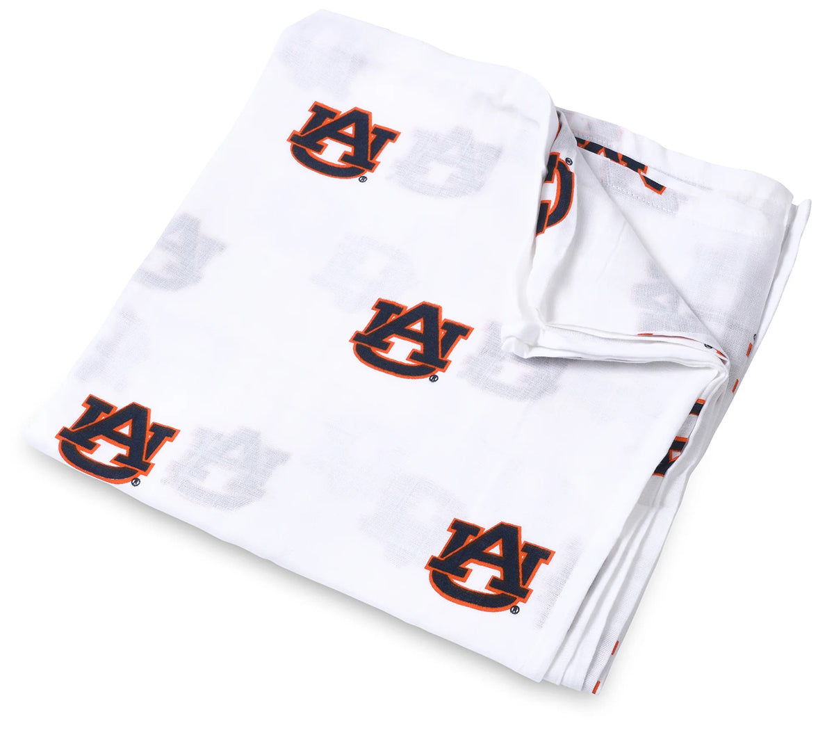 Three Little Anchors College Swaddle Blanket - Auburn Tigers