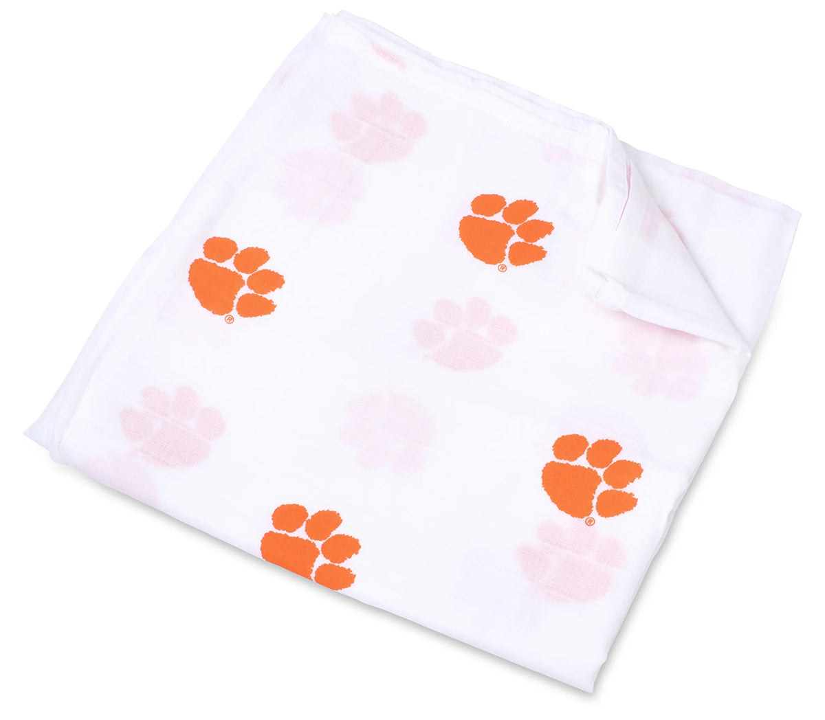 Three Little Anchors College Swaddle Blanket - Clemson Tigers