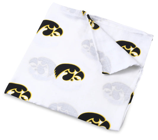 Three Little Anchors College Swaddle Blanket - Iowa Hawkeyes