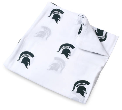 Three Little Anchors College Swaddle Blanket - Michigan State Spartans