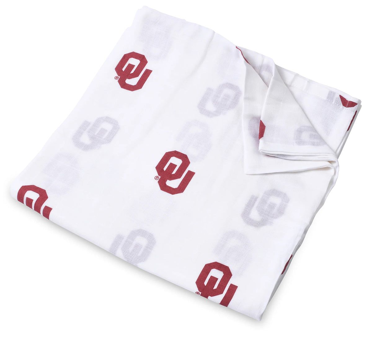 Three Little Anchors College Swaddle Blanket - Oklahoma Sooners