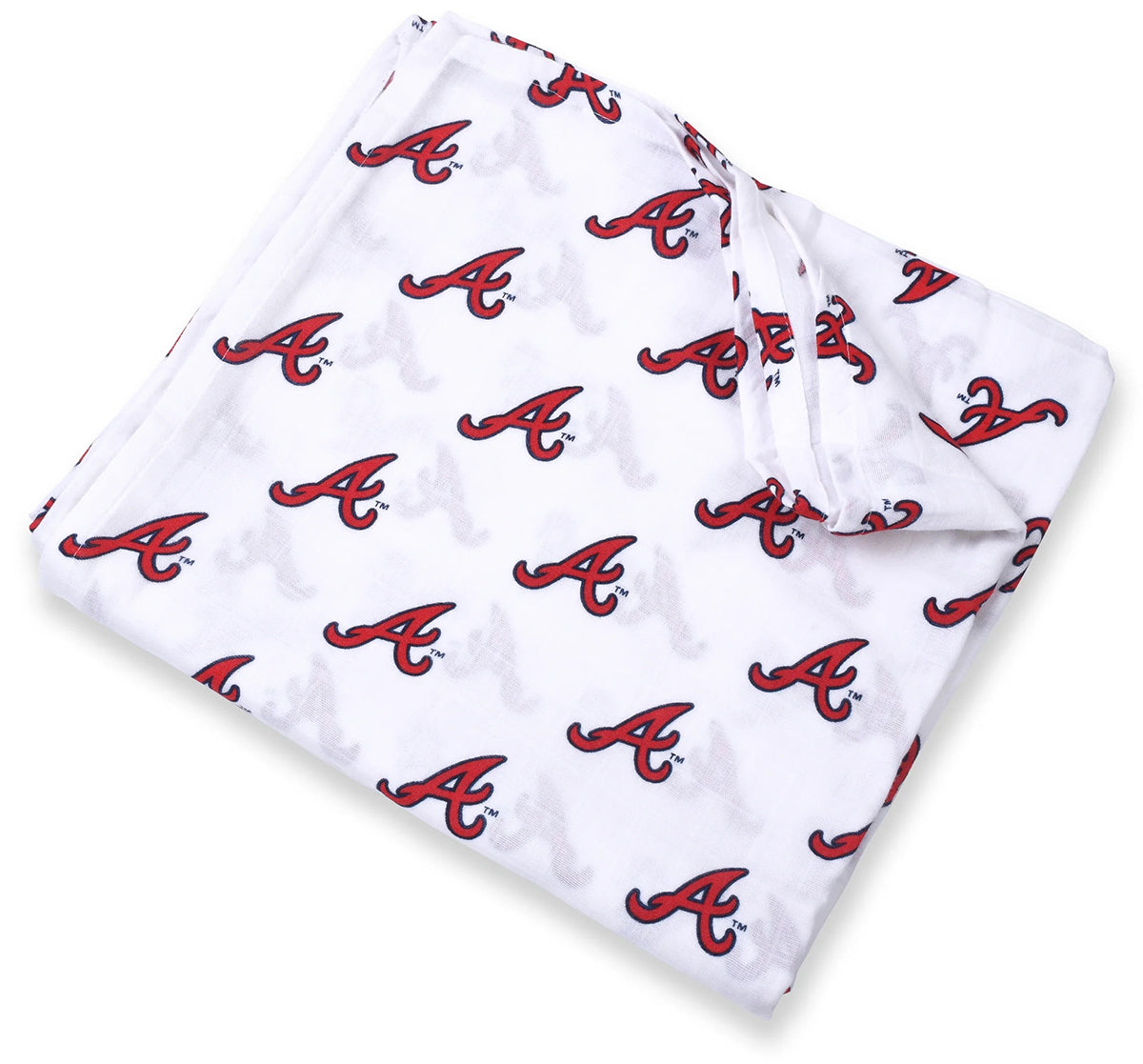 Three Little Anchors MLB Swaddle Blanket - Atlanta Braves