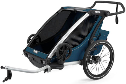 Thule Chariot Cross 2 Multisport Trailer + Stroller - Majolica Blue