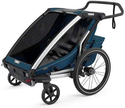 Thule Chariot Cross 2 Multisport Trailer + Stroller - Majolica Blue