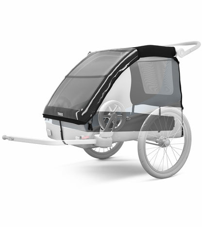 Thule Courier Bicycle Trailer + Pet Kit Bundle - Aegean Blue