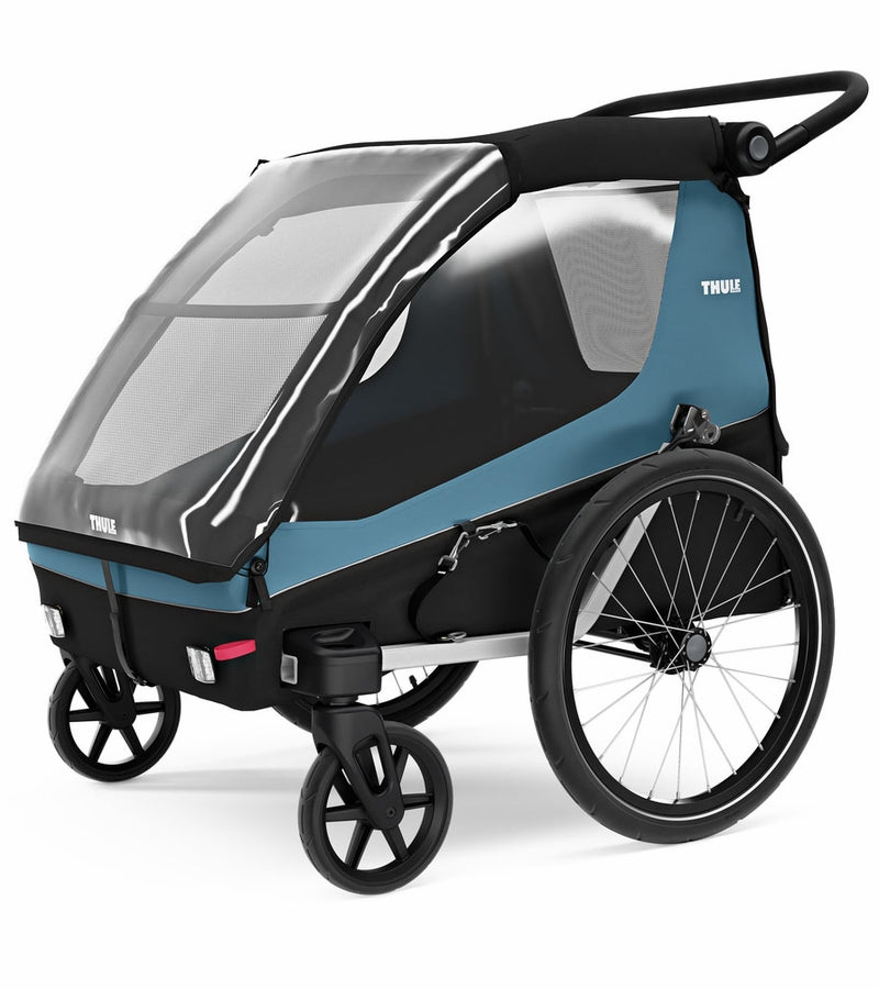 Thule Courier Bicycle Trailer + Pet Kit Bundle - Aegean Blue