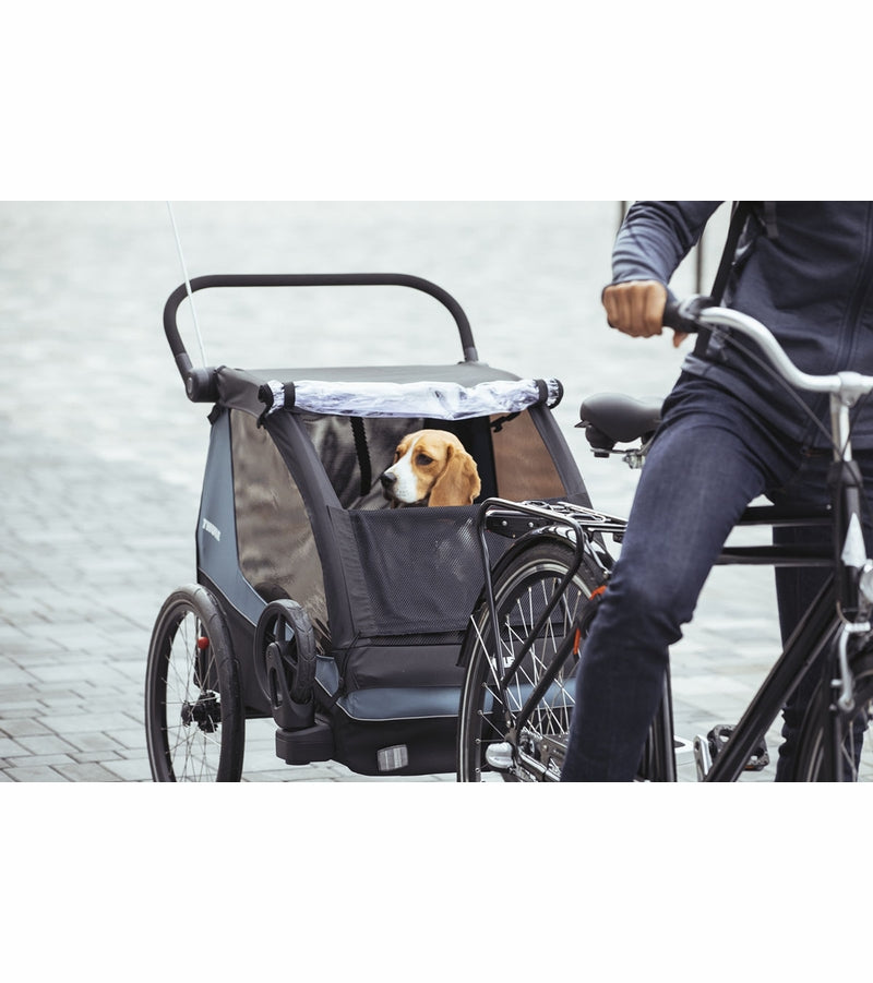 Thule Courier Bicycle Trailer + Pet Kit Bundle - Aegean Blue