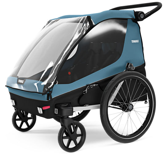 Thule Courier Bicycle Trailer + Stroller - Aegean Blue