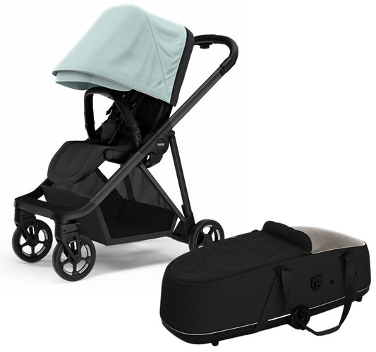 Thule Shine Stroller + Bassinet Bundle - Alaska / Black